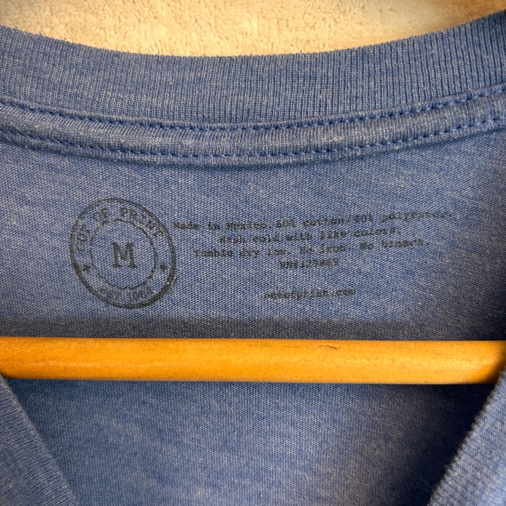 American Apparel Blue Velocireader Reptile Tee - Picture 3 of 3